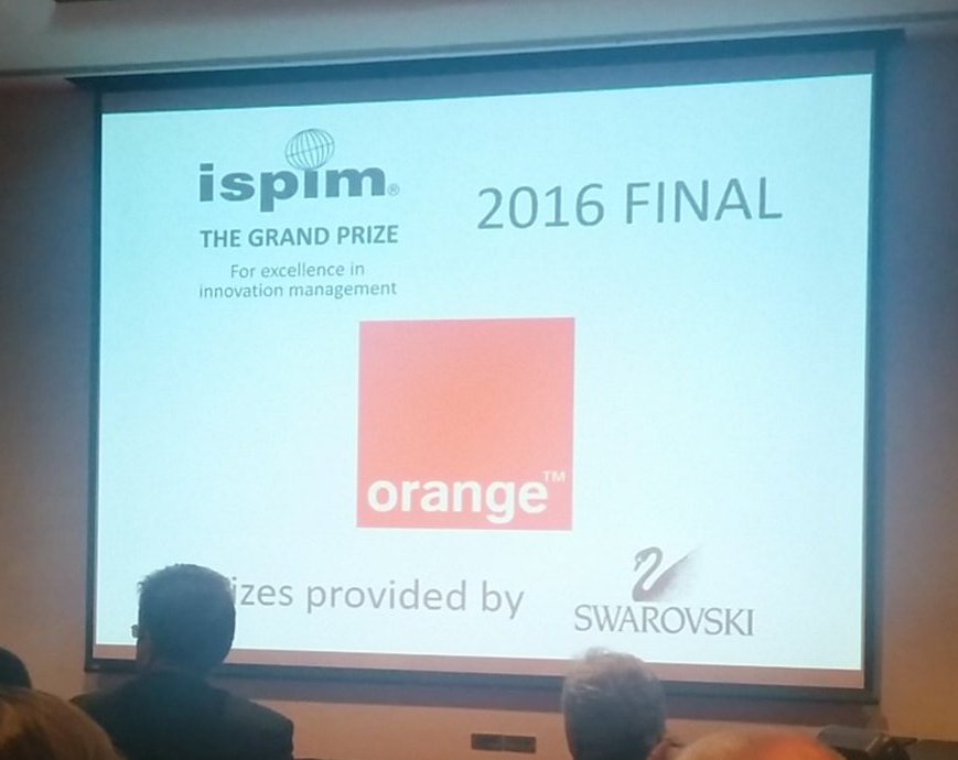 ablivio's tweet photo. And the #ISPIM 2016 Innovation Management Grand Prize goes to... https://t.co/frQ4Lg5mIb