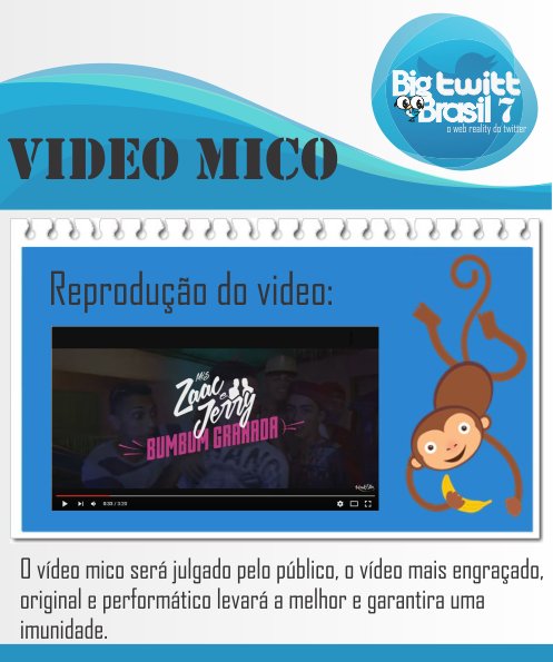 bigtwittbrasil's tweet photo. VÍDEO MICO 1 : ENGAIOLADOS TERÃO QUE FAZER UMA VERSÃO DO HIT DO MOMENTO (https://t.co/xWhmYGbDEQ)
#GOBTB7 #VD01 https://t.co/koW7USFwEP