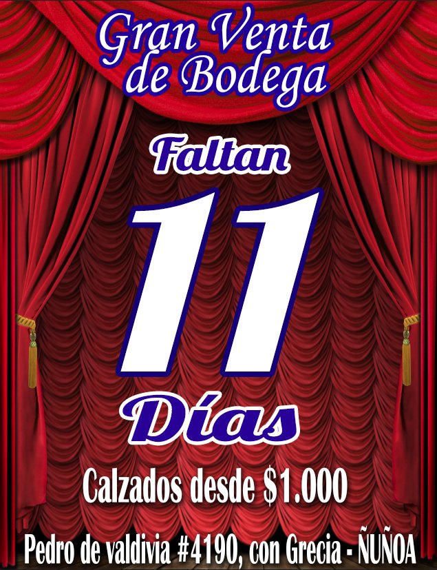 Calzados_Roble's tweet photo. Muy buenas tardes, ya falta muy poco para la gran venta de bodega calzados desde 1.000 https://t.co/n65KEXswjP