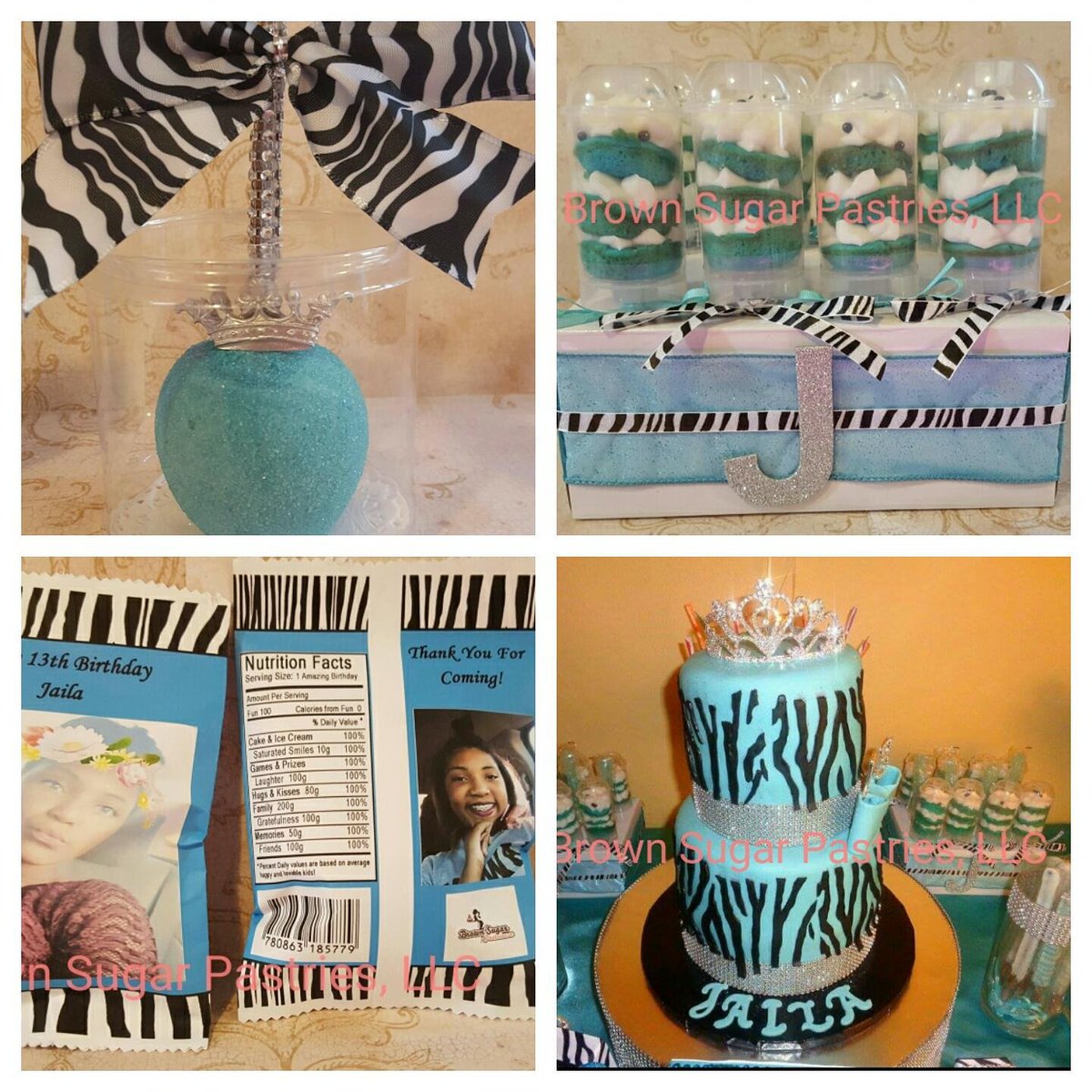 brownsugarpastr's tweet photo. Turquoise And Zebra Print Birthday Party
#brownsugarpastries #homemadetreats #BSP #treatbags #cakepushpops #apples https://t.co/nYDbq8d24H