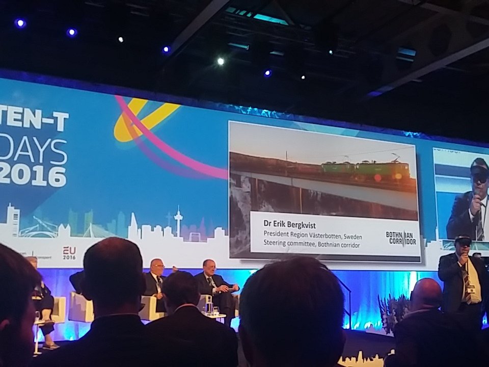 GaelleVanT's tweet photo. @erikbergkvist #bothnian #corridor #main #transport routes in northern #scandinavia #steel #ten_tdays #investEU https://t.co/k4MZOiCa2W
