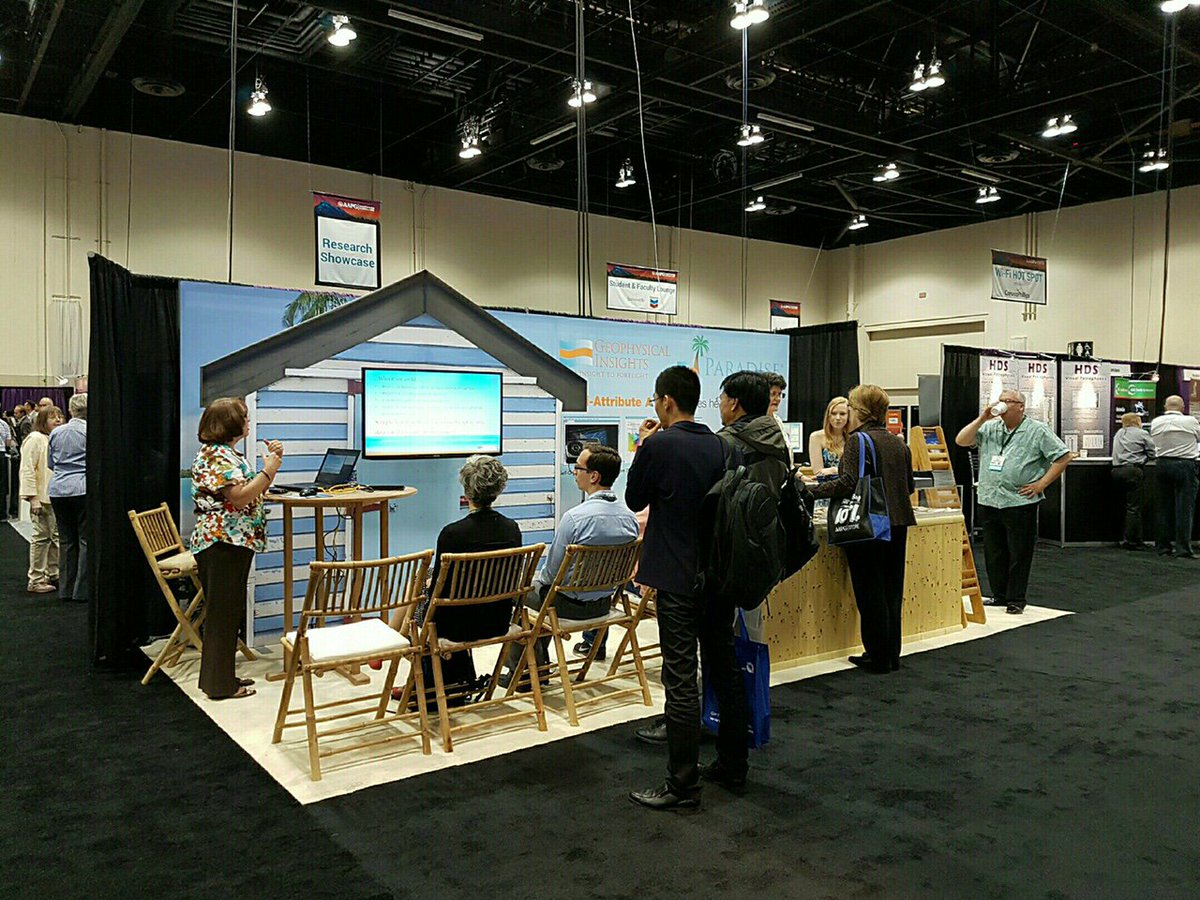 GeoInsights's tweet image. Great showing @AAPG ! Using #bigdata to find #oil. #multiattribute