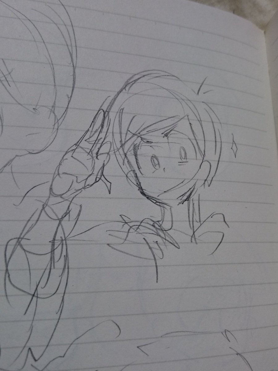 ちゃうねん、今日空き時間に落書きしてて気がついたんだけどね、彼ら割りと描きやすいねん 