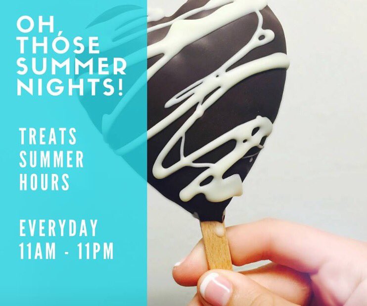 TreatsSM's tweet photo. New summer hours at TREATS! #SantaMonica #froyo @SMMEF @SaMoFoodies @SaMo_ToGo @UnemployedEater #FirstDayOfSummer https://t.co/12MTlQbTTl