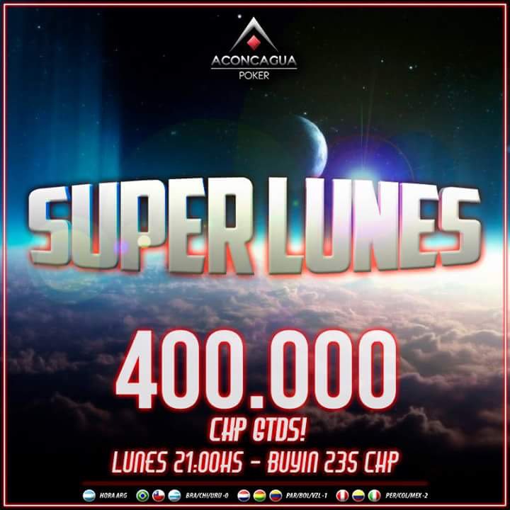 Después del <a href="/Enjoy_Coquimbo/">Enjoy Coquimbo</a> viene el Super lunes!

@AconcaguaPoker @chilepokerlive <a href="/LatinPokerLive/">Latin Poker Live</a>