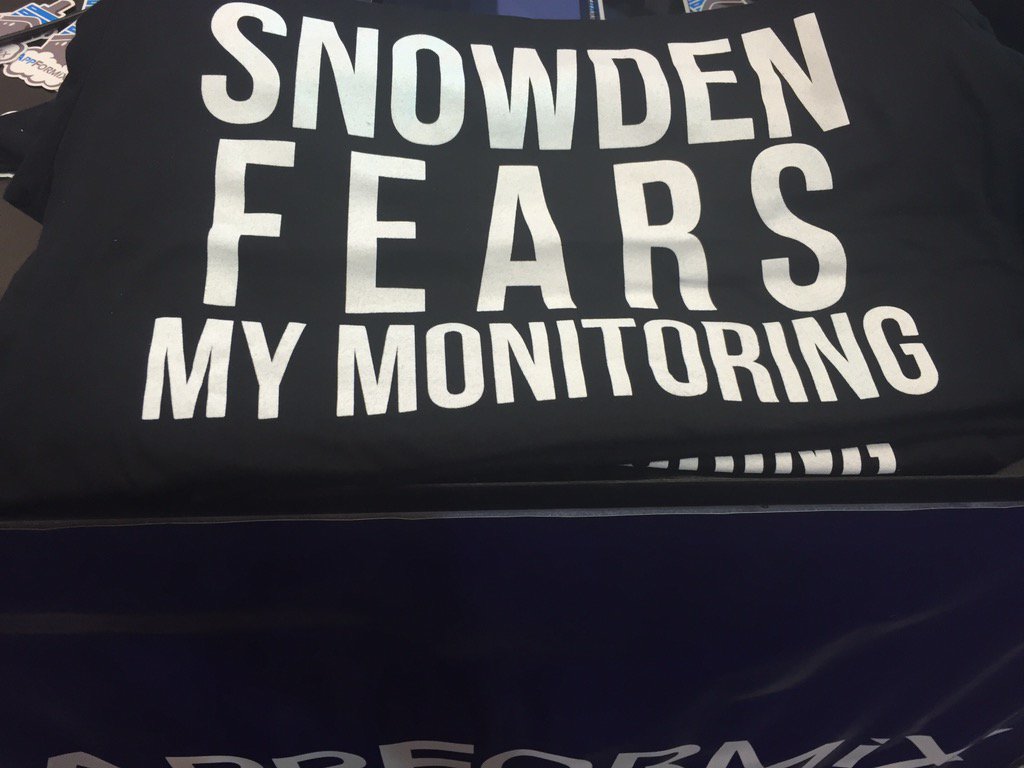 AppFormix's tweet photo. Come by the AppFormix booth to grab your Snowden shirt #DockerCon https://t.co/CiFGVTvGbI