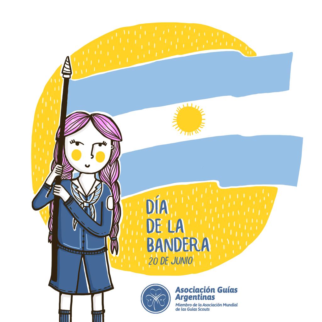 GuiasArgentinas's tweet photo. "A mi bandera argentina el cielo le dio color: celeste de firmamento, blanco de nube, radiante sol" #DíaDeLaBandera https://t.co/w8O4pDF2mu