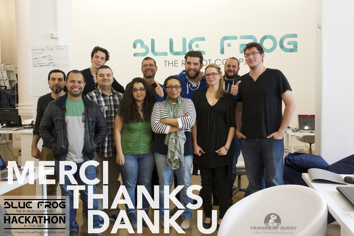 FriendsOf_Buddy's tweet photo. #HackYourBuddy Merci à toute la Team @BlueFrogRobotic. Tout était excellent, l'événement et chacun de vous… https://t.co/KKOG0DlyEr