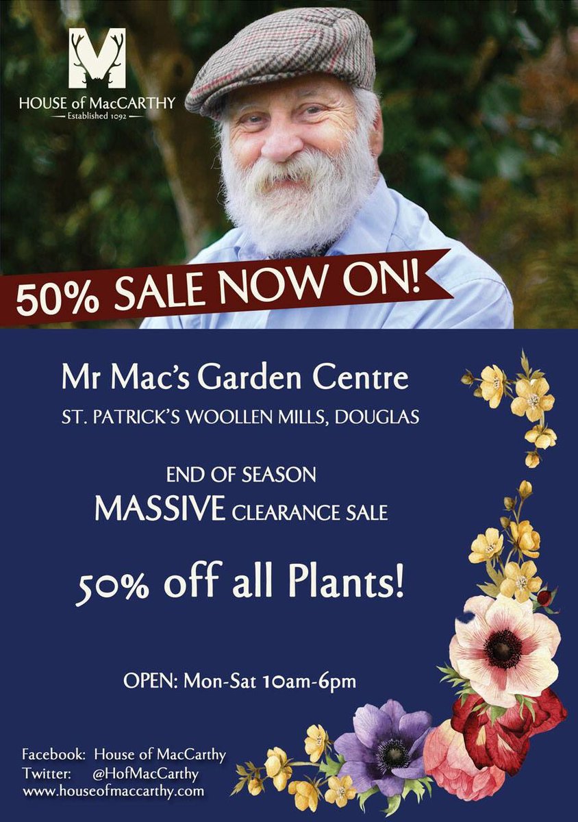 HofMacCarthy's tweet photo. Last chance to buy some great plants here at House of MacCarthy #Douglas #Cork #SaleNowOn https://t.co/g0KanAIe68