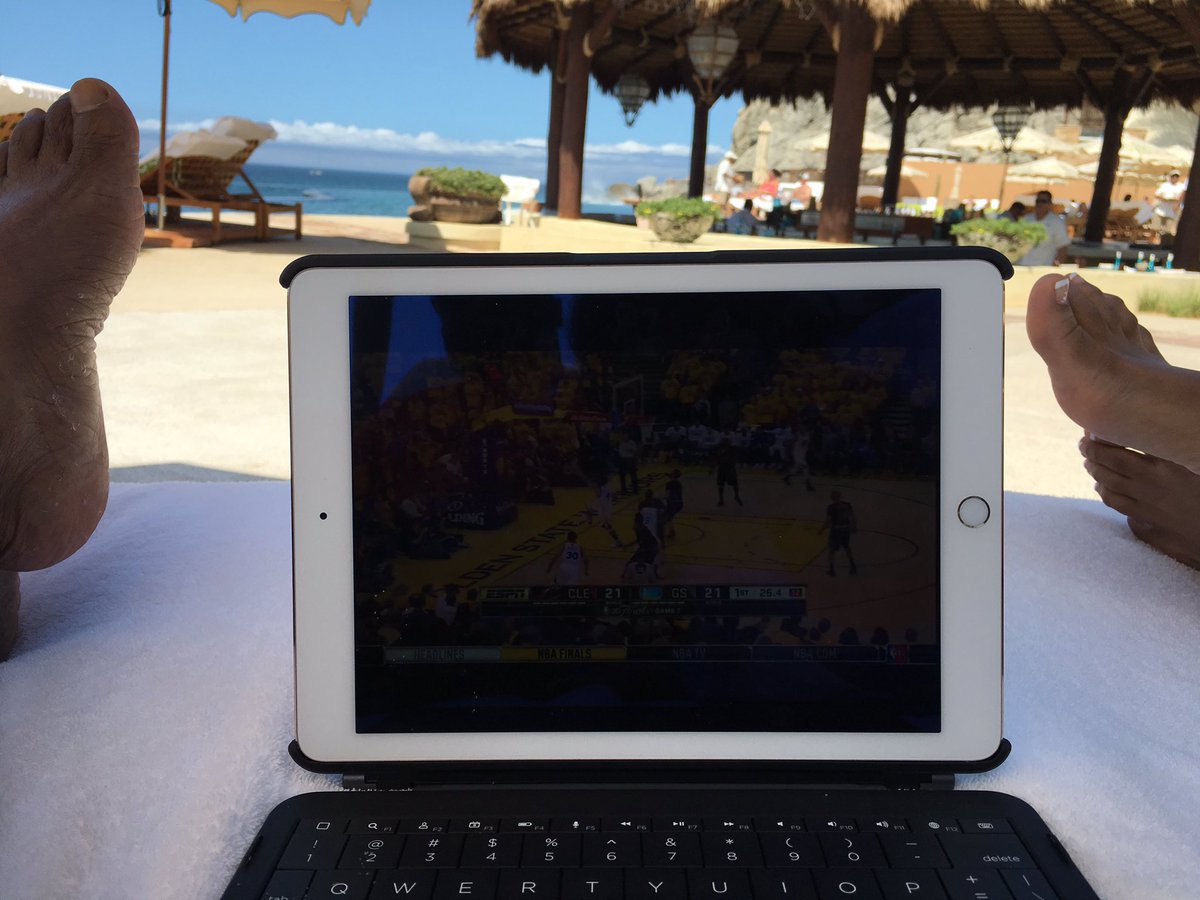 kimberlygill's tweet image. Watching replay of #Cavs Game 7 win on #Slingbox in #Cabo. Life is grand!
