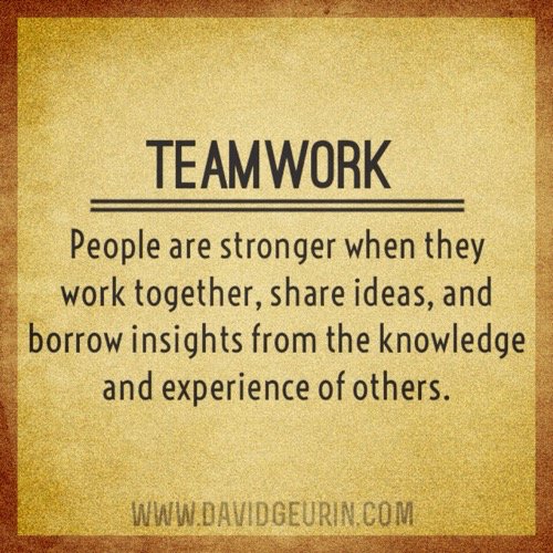 DavidGeurin's tweet photo. Teamwork is more than making friends at work. High performing teams are a force to be reckoned with. #edchat https://t.co/FXRbeZX6fM