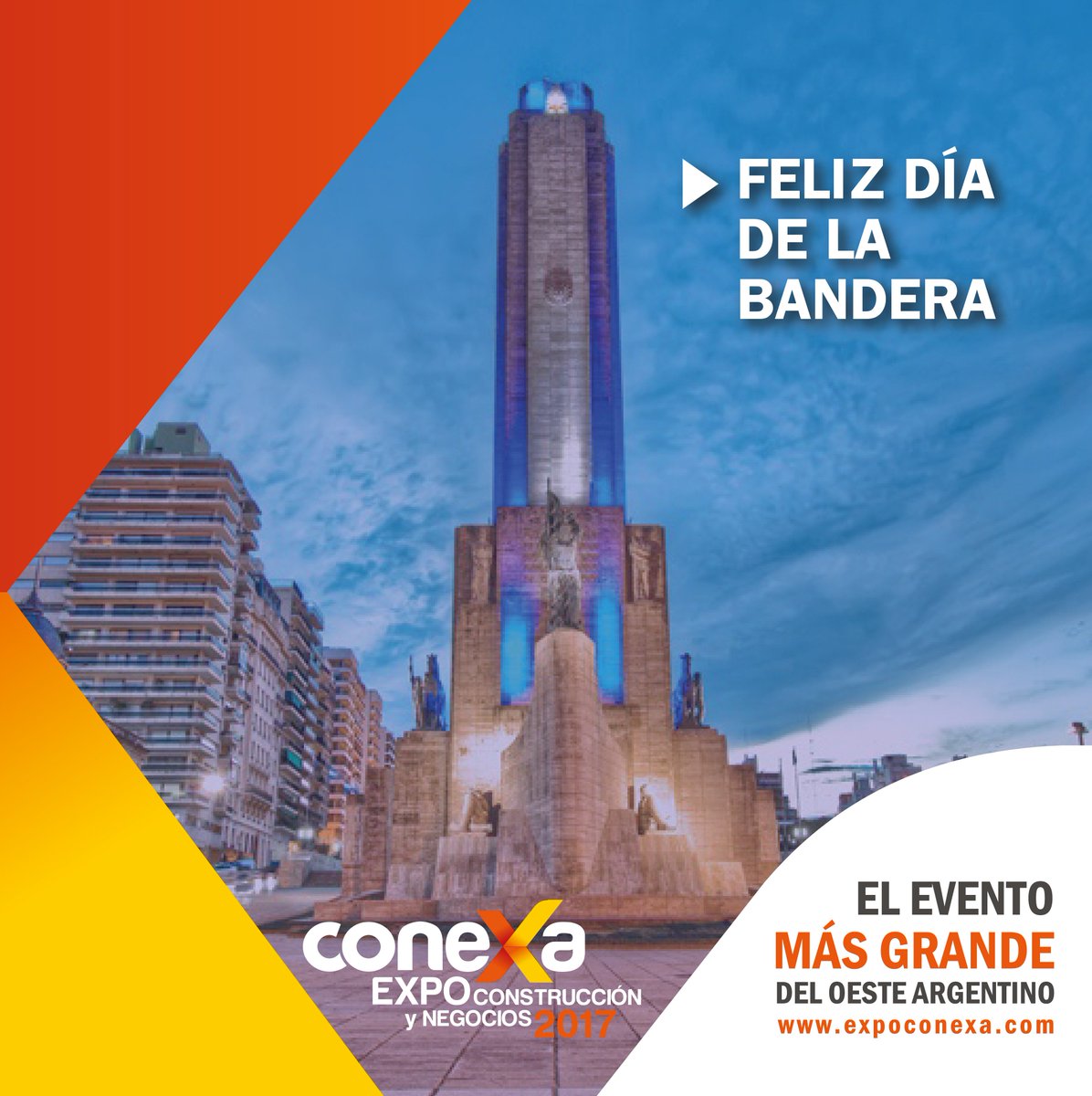 expoconexa's tweet photo. #ElEventoMásGrandeDelOesteArgentino les desea un Feliz #DíaDeLaBandera
Apostando al #desarrllo local
#Expoconexa https://t.co/Dh0Qb0MP0J