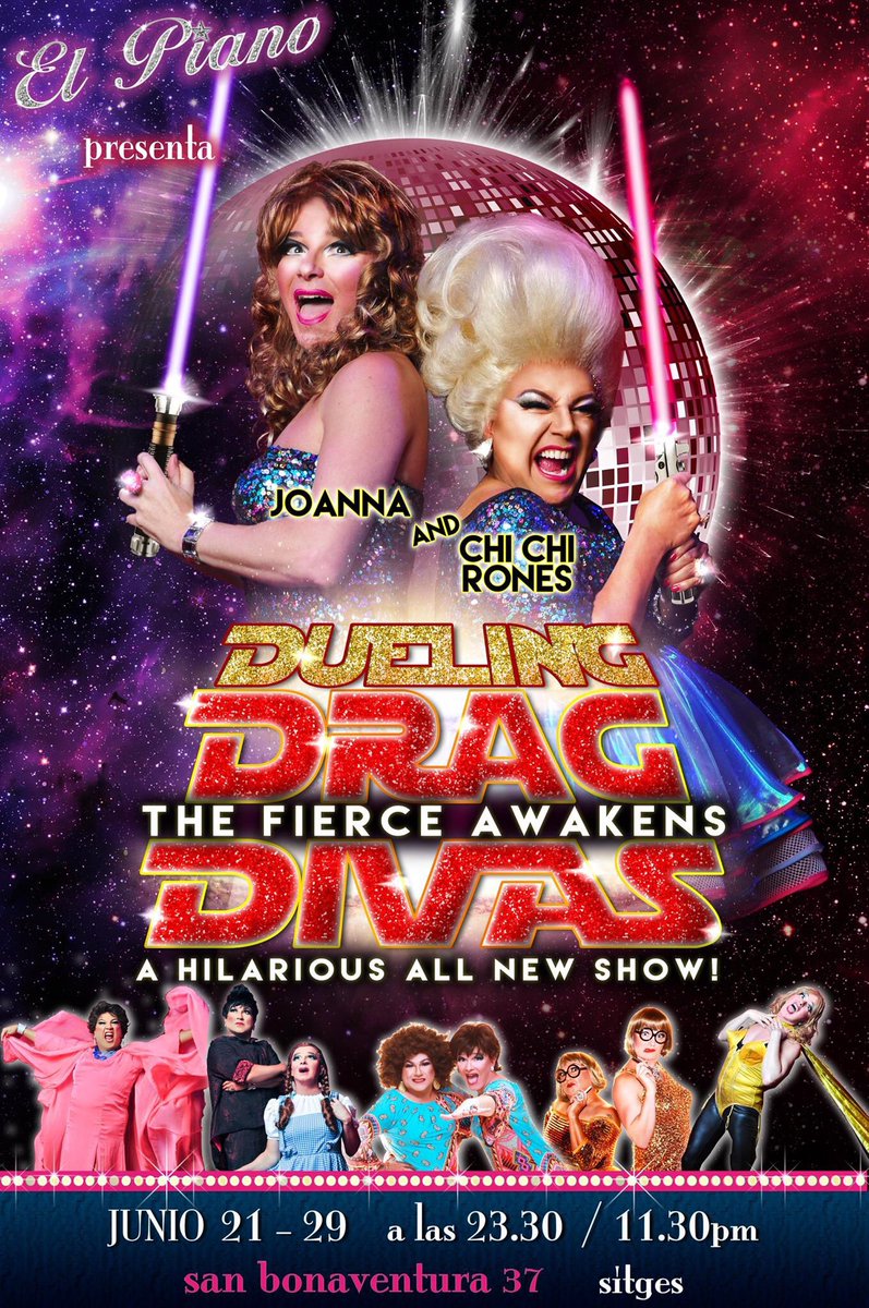 They're back! @DuelingDrgDivas <a href="/ChiChiRones/">Chi Chi Rones</a> Just when U thought it was safe to go back into #elpianositges 😁 #Sitges