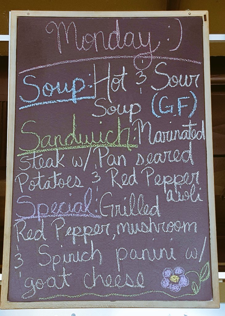 KITHBistro's tweet photo. Monday lunch specials at Kids in The Hall Bistro #yegfood  #yeg #coffee #yegfoodie https://t.co/3jpAEKFJWp