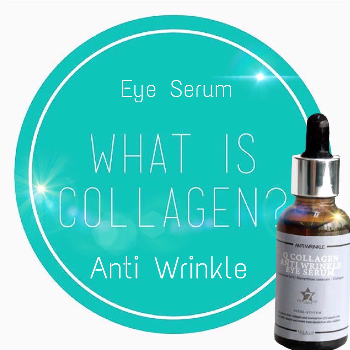 Suero de contorno de ojos Colageno y coenzima 10 con licorice inhibe la formación de melanina aclara ojeras