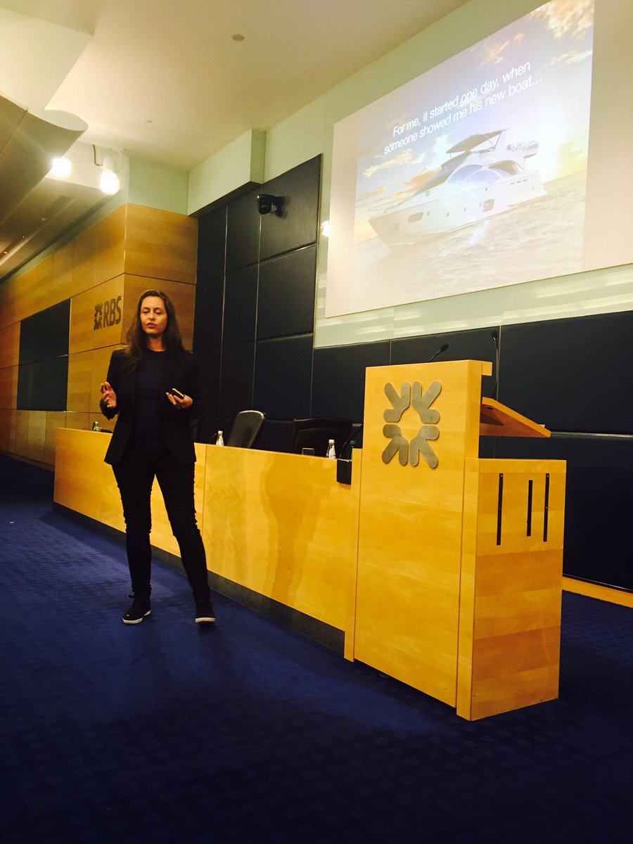 PercolatorUK's tweet photo. "You can decide there's another way to get "that boat" -@tahitahi #femtechmeets #dmw #rbs #entrepreneur #leadership https://t.co/kusI4KWCDK