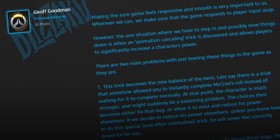 ICYMI: Geoff Goodman provides insight behind recent changes to Widowmaker's scope animation: blizz.ly/28Jqqo1