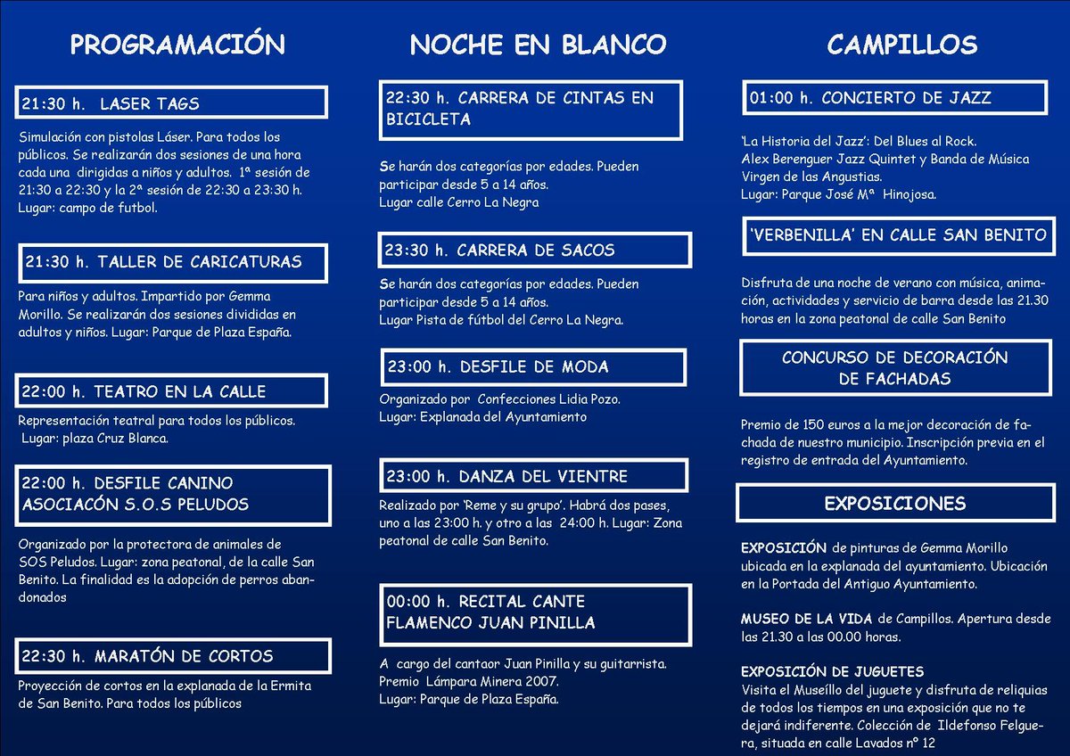 Primera Noche en blanco en Campillos, Málaga este 25 de junio. laopiniondemalaga.es…/campillos-cel…/857533.html