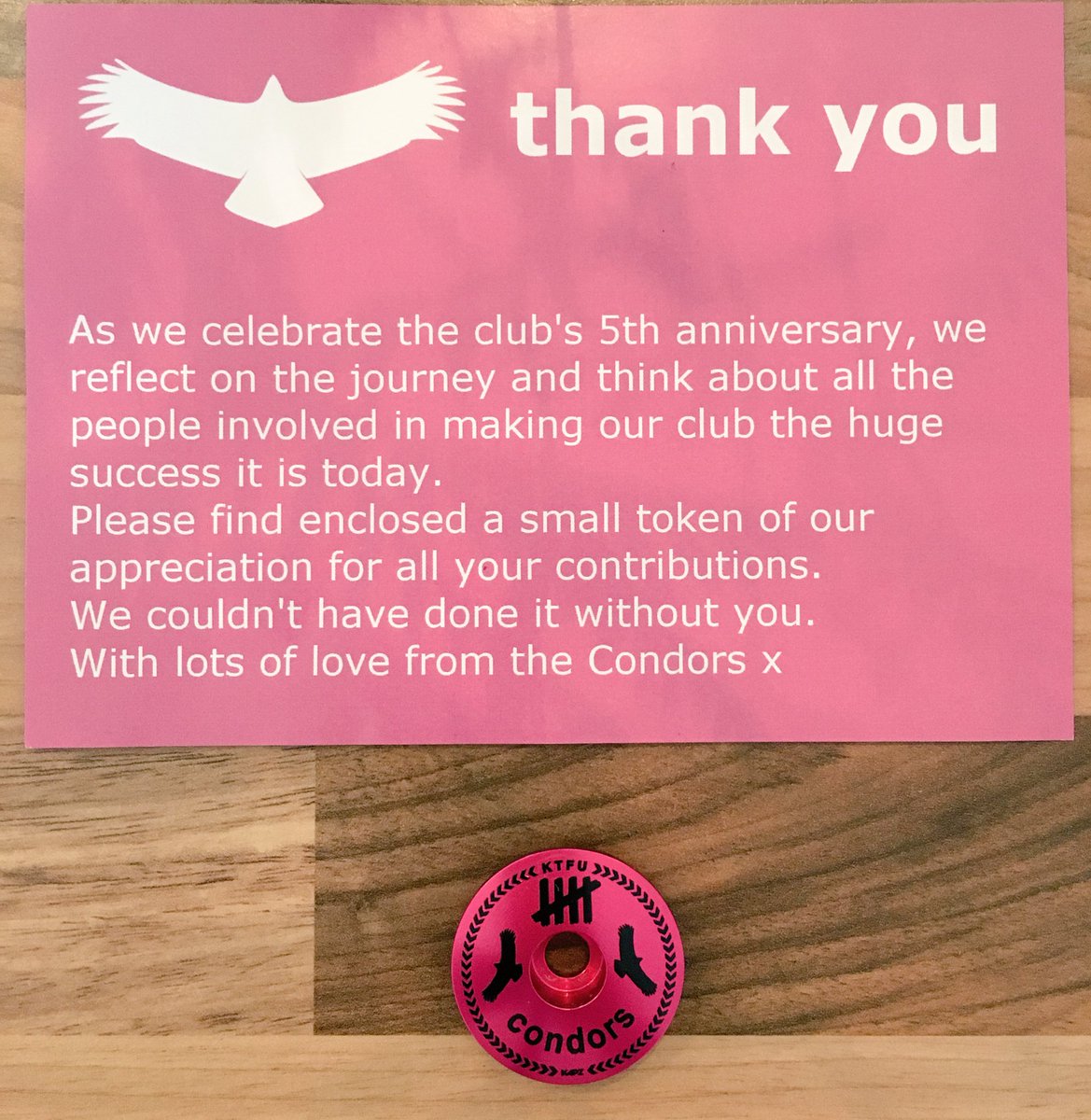 AimeeFenners's tweet photo. I fricking LOVE my cycling club! β€οΈ #proudcondor #KTFU #5years #Oxford @CRCondors https://t.co/6v37CMttPs