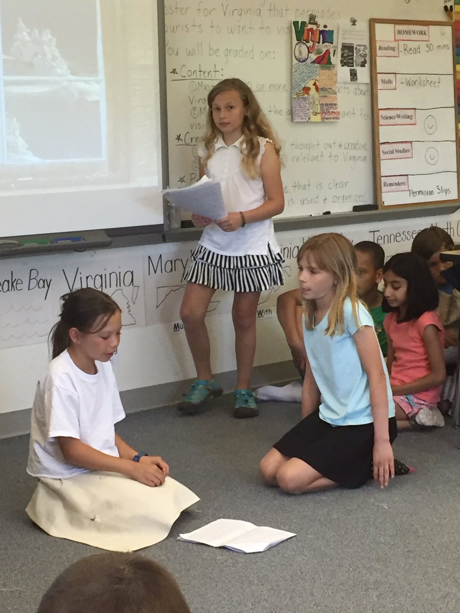 4thGlebe's tweet photo. Glebe 4th graders presenting student play adaptation of Patricia Polacco's "January's Sparrow" https://t.co/wIAmBalDWR