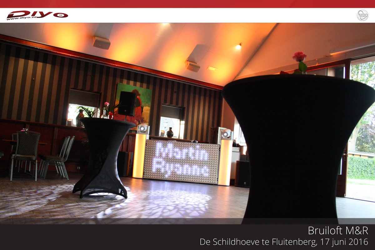 M&amp;R bedankt voor het vertrouwen in mijn #driveinshow en het leuke feest! #bruiloftdj <a href="/deschildhoeve/">De SchildHoeve</a>