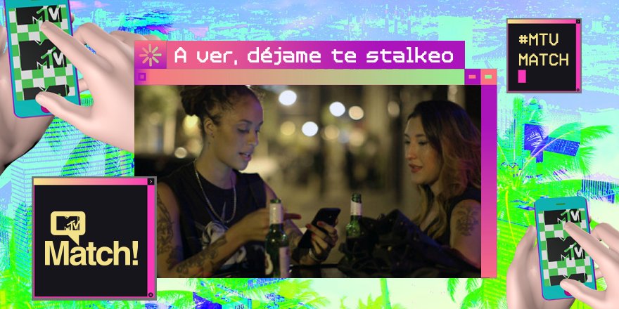 MTVLA's tweet photo. Cuando conoces a alguien tienes que revisar quién es en redes sociales, ¿no? El amor en tiempos de #MTVMatch https://t.co/Tx6sQhTSam