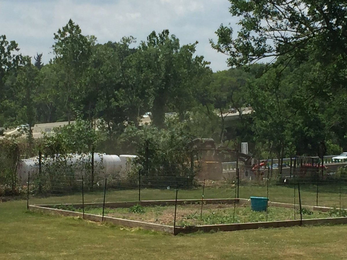 amyjeffries's tweet photo. @OhioTurnpike told me 10' swath was being cut. Everything is gone. Yard covered in dust and so noisy I'm going to 😢 https://t.co/bzoFTh1LVV