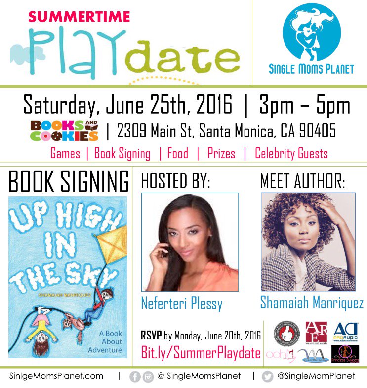 SingleMomPlanet's tweet photo. #SingleMomsPlanet Summer #Playdate w/ #UpHighInTheSky Author @ShamaiahM! RSVP: https://t.co/NqELAo4yRU https://t.co/22cY64ZyIF