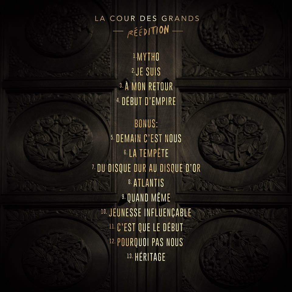 bigfloetoli's tweet photo. 🎉la Tracklist de la Réédition !  🔥 on compte sur vos RT !!!
Rendez vous Vendredi #bigfloetoli
#RT https://t.co/4Iru7Ls7lG
