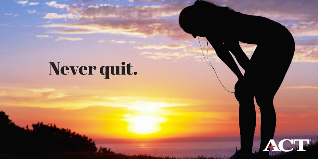 ACTStudent's tweet photo. Failure can be awful. But living so cautiously that you never fail is worse. – JK Rowling #neverquit https://t.co/rTPHerA5e2