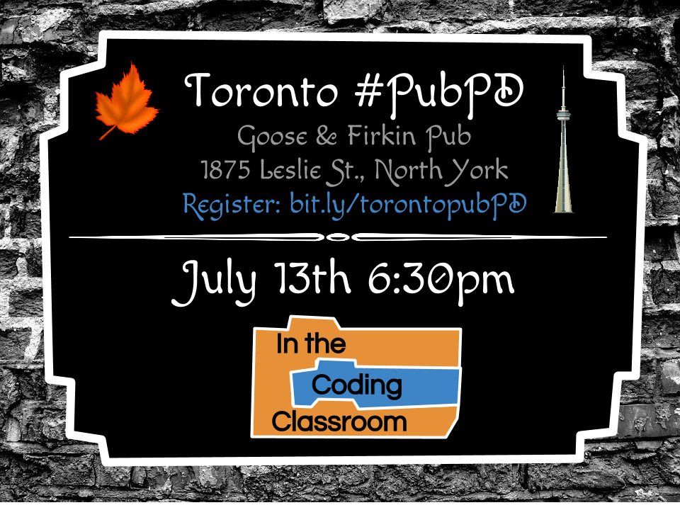 watnunu's tweet photo. Next TO #pubPD 7/13 6:30p @MapleSyrupEDU #gafesummit #tdsbdll #stemdll #YRDSB #peel21st #TCDSB #onted #cdnedchat https://t.co/KXQzWGDeSY