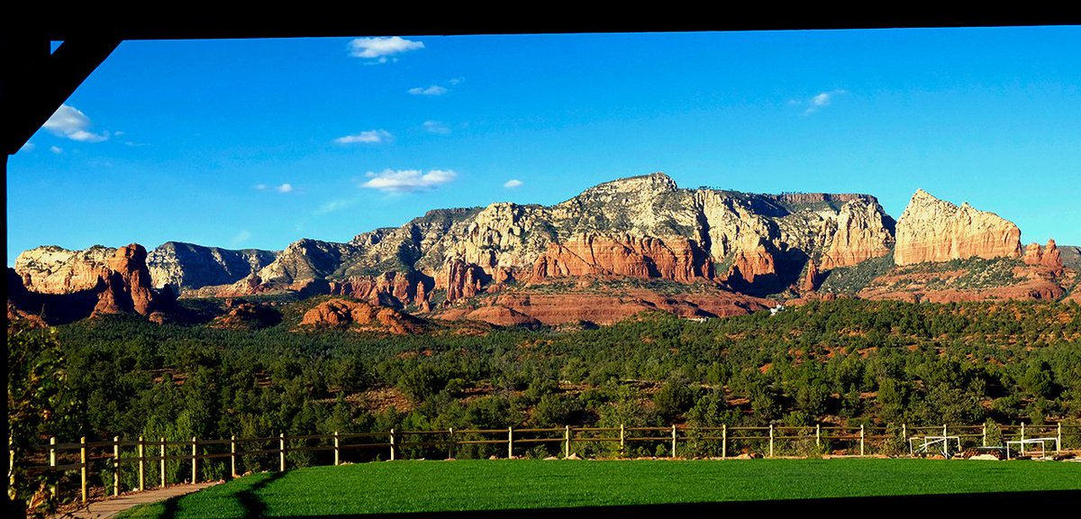 Lunch views at Mariposa Latin Inspired Grill. #summersolstice #Sedona #blessed #summerishere #callingallfoodies