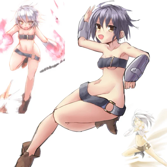 前のほうが強そう 