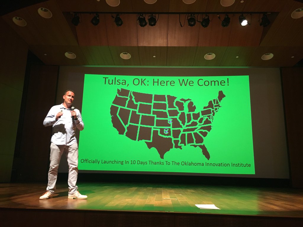 xtinalinville's tweet photo. Big news at #demoday2016: @BetaBlox is expanding! Welcome to the fam, #Tulsa entrepreneurs. https://t.co/eaMcdHNNPS