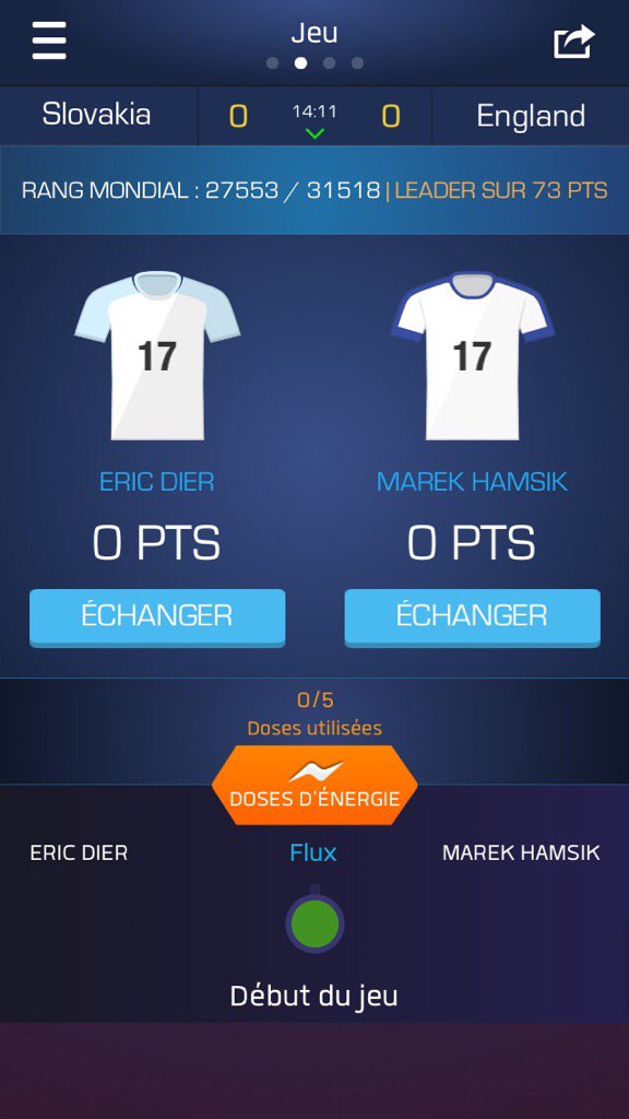 Je viens de sélectionner Eric Dier et Marek Hamsik sur @UltimateFanLive pour #SVK vs bnc.lt/m/YXag06ASmu