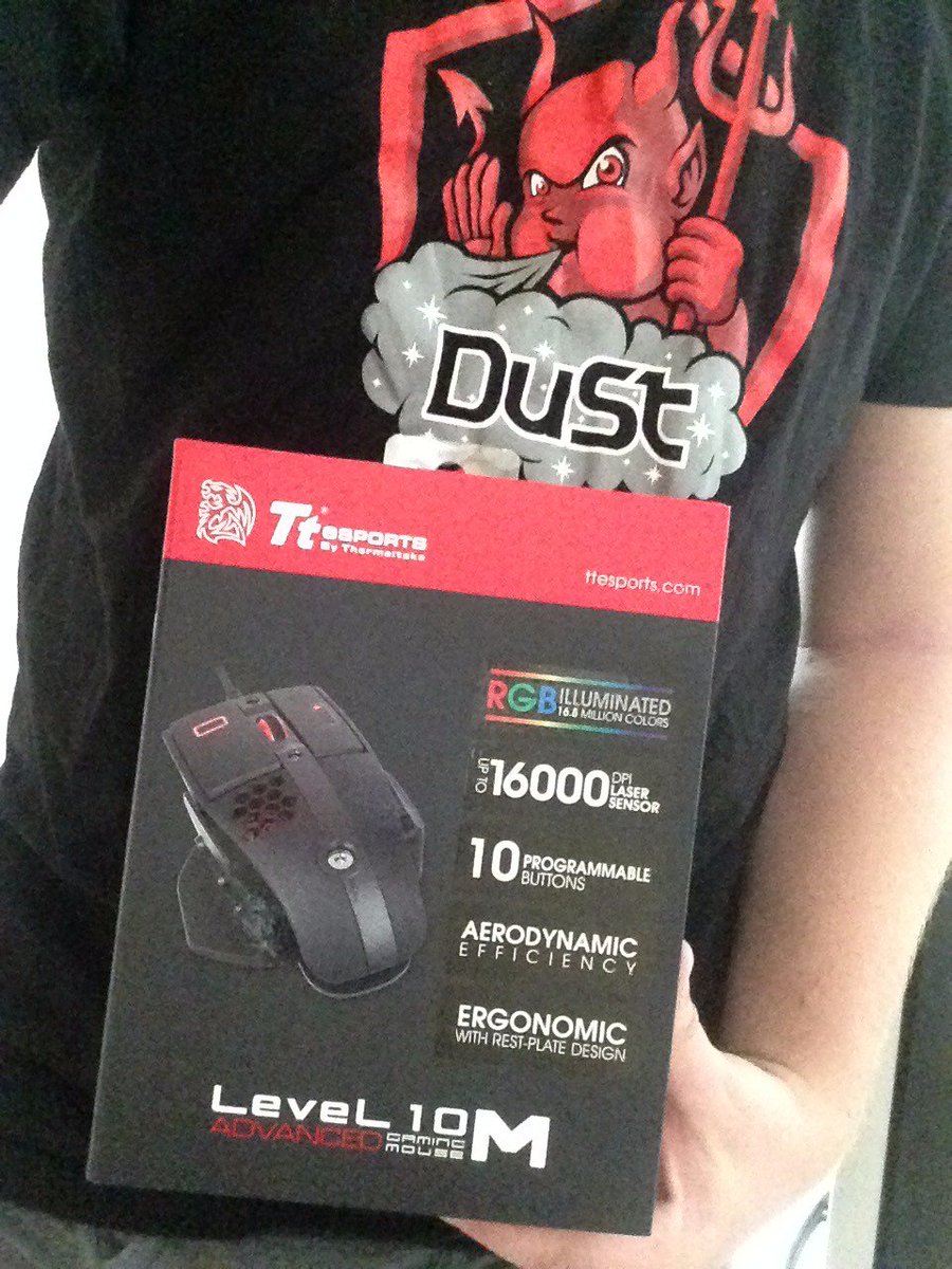 DuStLeague's tweet photo. New model from @ttesports The Level 10M Advanced Gaming Mouse. #16kDPI #RGBColor #thisisourgear https://t.co/wZhSMdWLkd