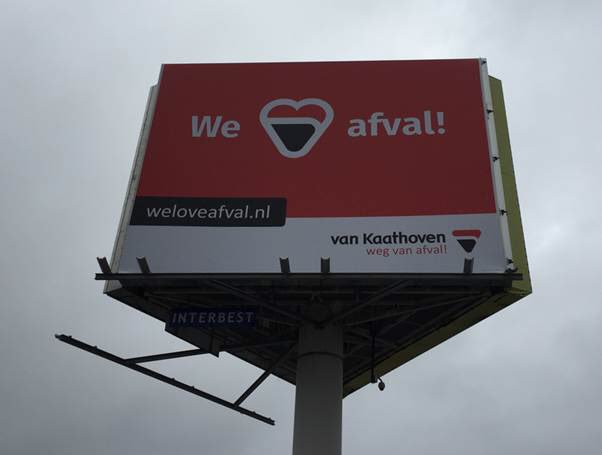 Deze week de start van onze media campagne bij van Kaathoven, 'We love Afval'