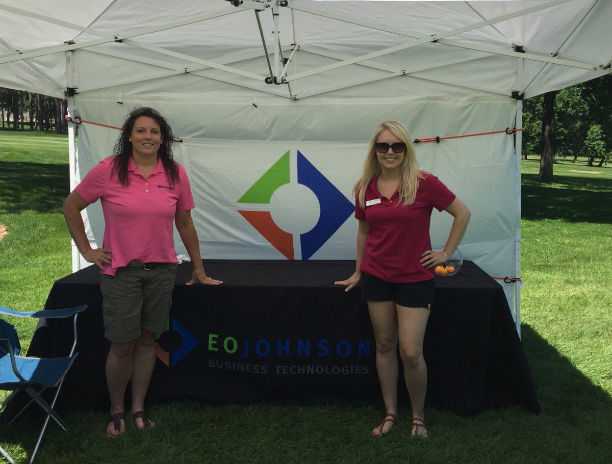 EOJohnsonCo's tweet photo. EOJโs Kelly Fehlhaber & Heidi Denzine at #TeesForKids sponsored by @SamuelsGroup .Proceeds donated to @CMNHospitals. https://t.co/4SonP1y9au