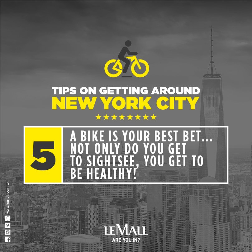 LeMall_Lb's tweet photo. Tip #5 for New York City: Take a bike! #LeMalltoUSA https://t.co/1tQCRiepWQ