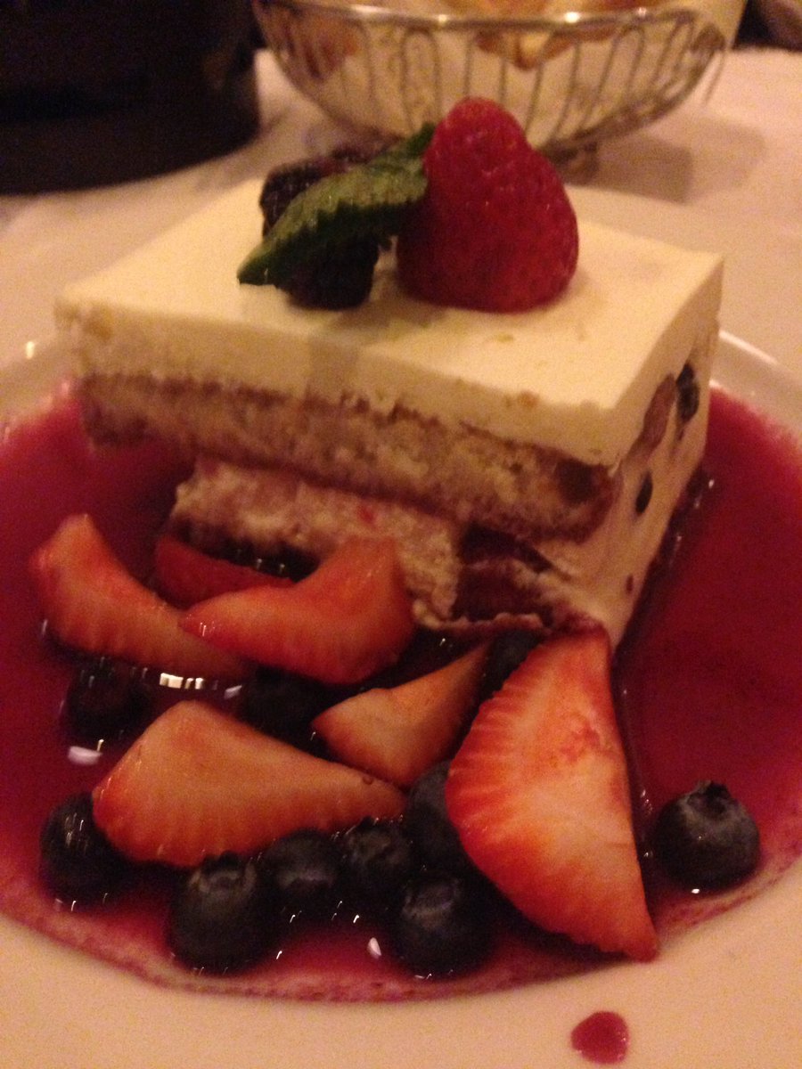 Berry Tiramisu at Maggianos. Yum. #EatADish4MAW