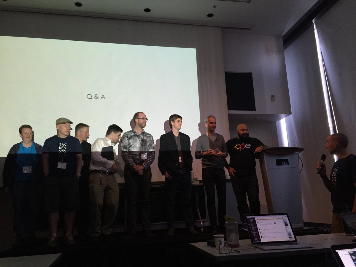 _markcohen's tweet image. Day 1 of @MacDevOpsYVR 2016 is in the books ! Many thanks to our incredible speakers and attendees ! #MacDevOpsYVR