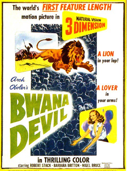 overjupiter's tweet photo. #MoviePosterMonday #3D #BwanaDevil the first 3-D feature film (1952) https://t.co/FsMVciMgoe