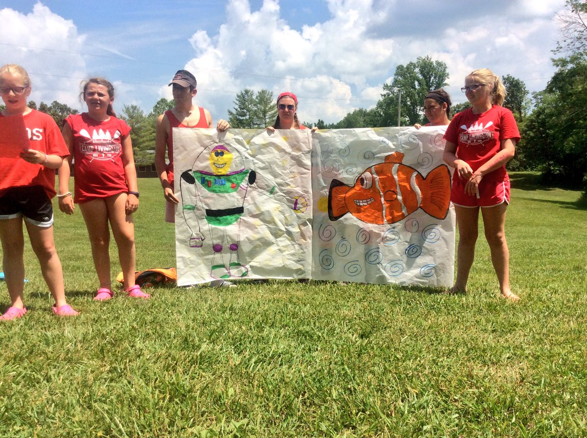 CampLivingston's tweet photo. Team banners! https://t.co/xNvFOU5wpB