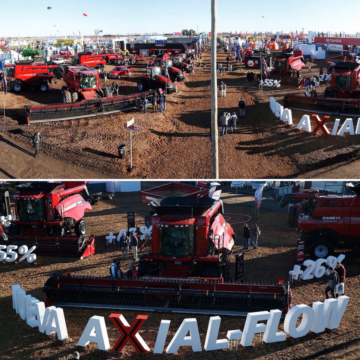 CaseIHArg's tweet photo. Este fue nuestro paso por #Agroactiva2016 y la presentación de la línea de cosechadoras #AxialFlow130 #BuenLunes https://t.co/FCdICXn16q