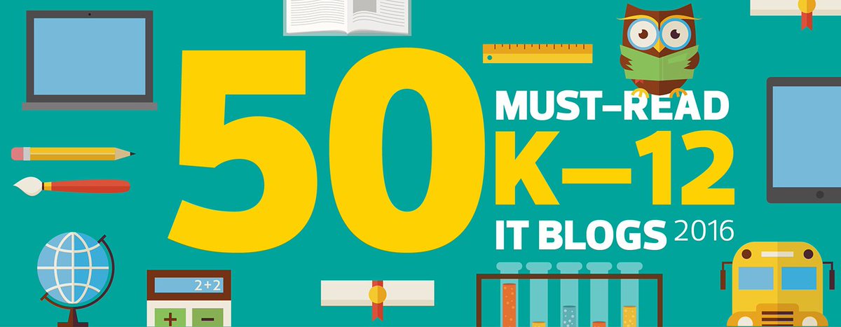 EdTech_K12's tweet photo. Discover who made our #EdTech 50 Must-Read #K12 IT blogs this year! https://t.co/qAKBOoMCof https://t.co/sQRETV8xbc