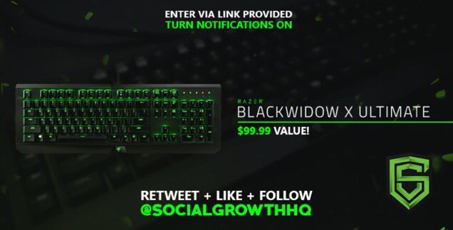 ProspectGTV's tweet photo. #Razer Keyboard #Giveaway
Winner Drawn July 3rd
RT+Like+Follow
Enter Here: https://t.co/YEdz2Nxv63 <-CLICK https://t.co/IM3QxuqZfJ