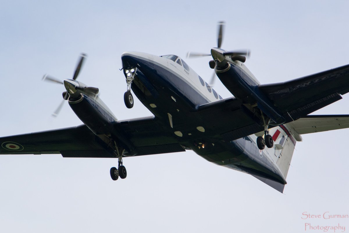 King Air overhead at Cosford after its flypast with the Red Arrows <a href="/RAFKingAir/">RAF King Air</a> @45Sqn