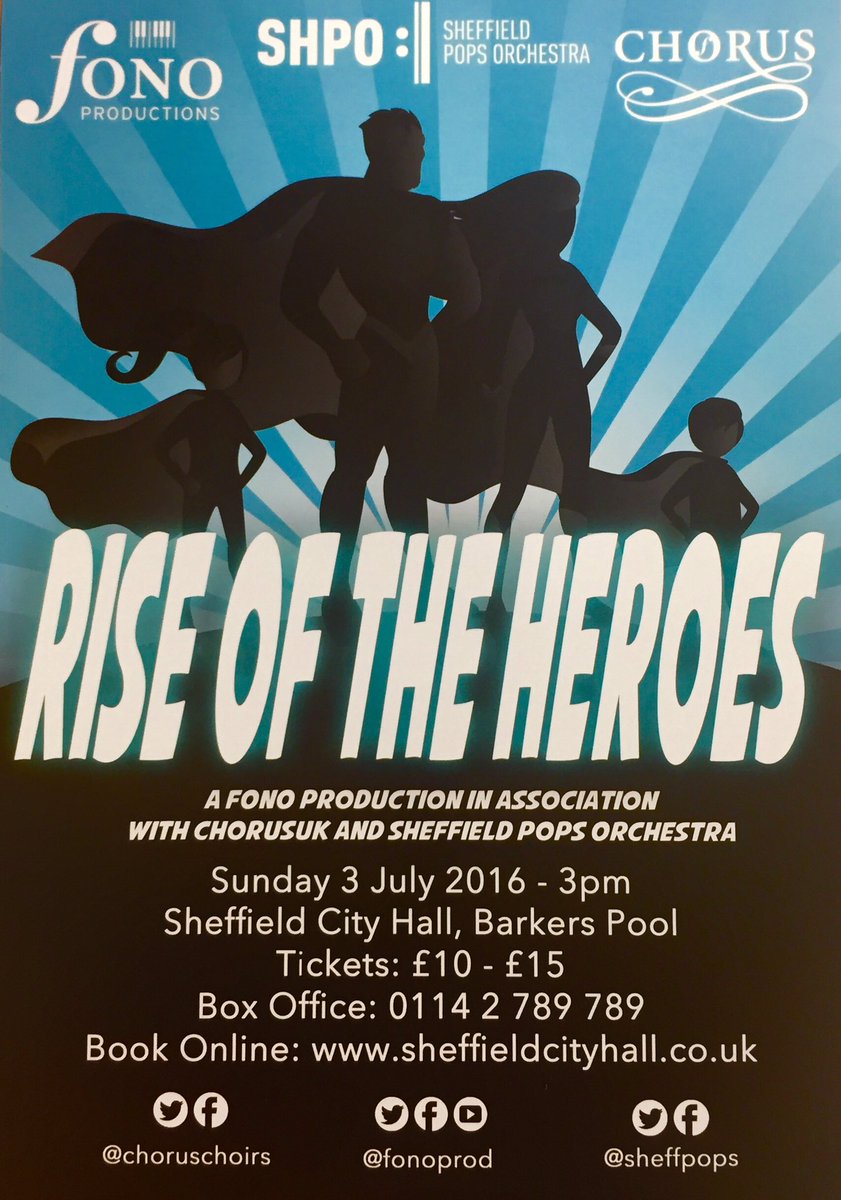 Cre8iveStation's tweet image. Come watch #RiseOfTheHeroes #concert @SheffCityHall 3pm 3rd July! goo.gl/OrDV9A @HelpSheffield @iLoveS__