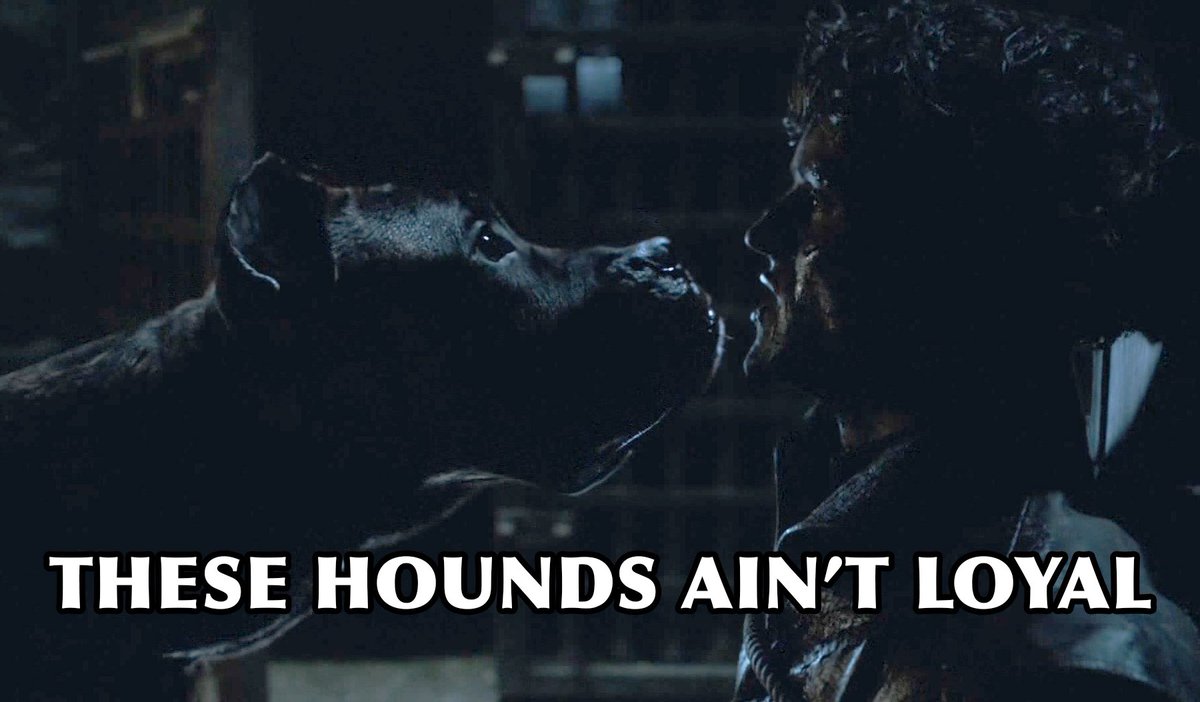 These hounds ain't loyal. #GameOfThrones #GoTAtlantic