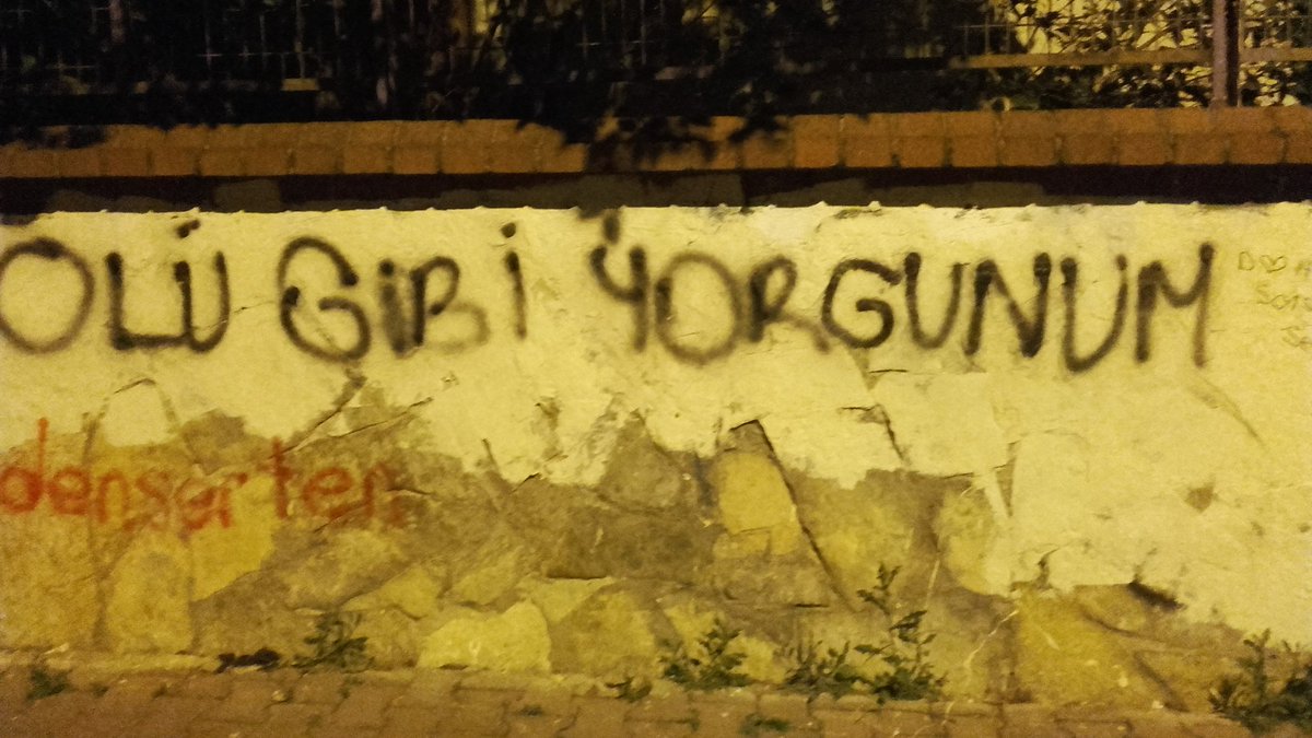 GeceYildizli's tweet photo. Ölü gibi yorgunum
Hayatın yükünü kaldıramayacak kadar  Bi gün aklıma kendimi öldürmek geldi?

#TUR https://t.co/7m6Rfu3Bim
